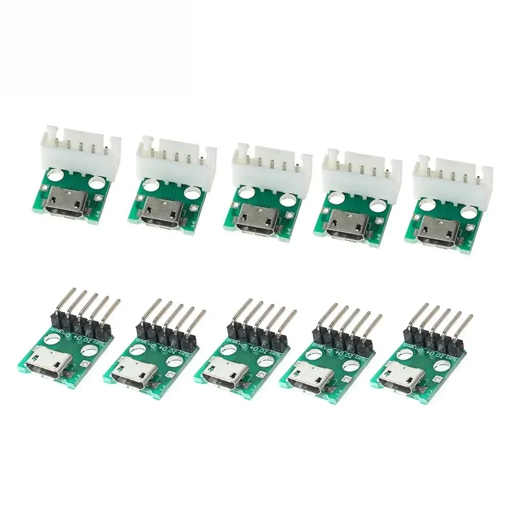 10 stücke Q99 Adapter Board Buchse MICRO USB Zu DIP Adapter 2,54mm 5pin Stecker DIP PCB Adapter breakout Board Image