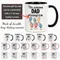 Tazza smaltata da 20 once con impugnatura Stampa nome personalizzato Papà e palmo Regalo per feste Festa del papà Tazze d