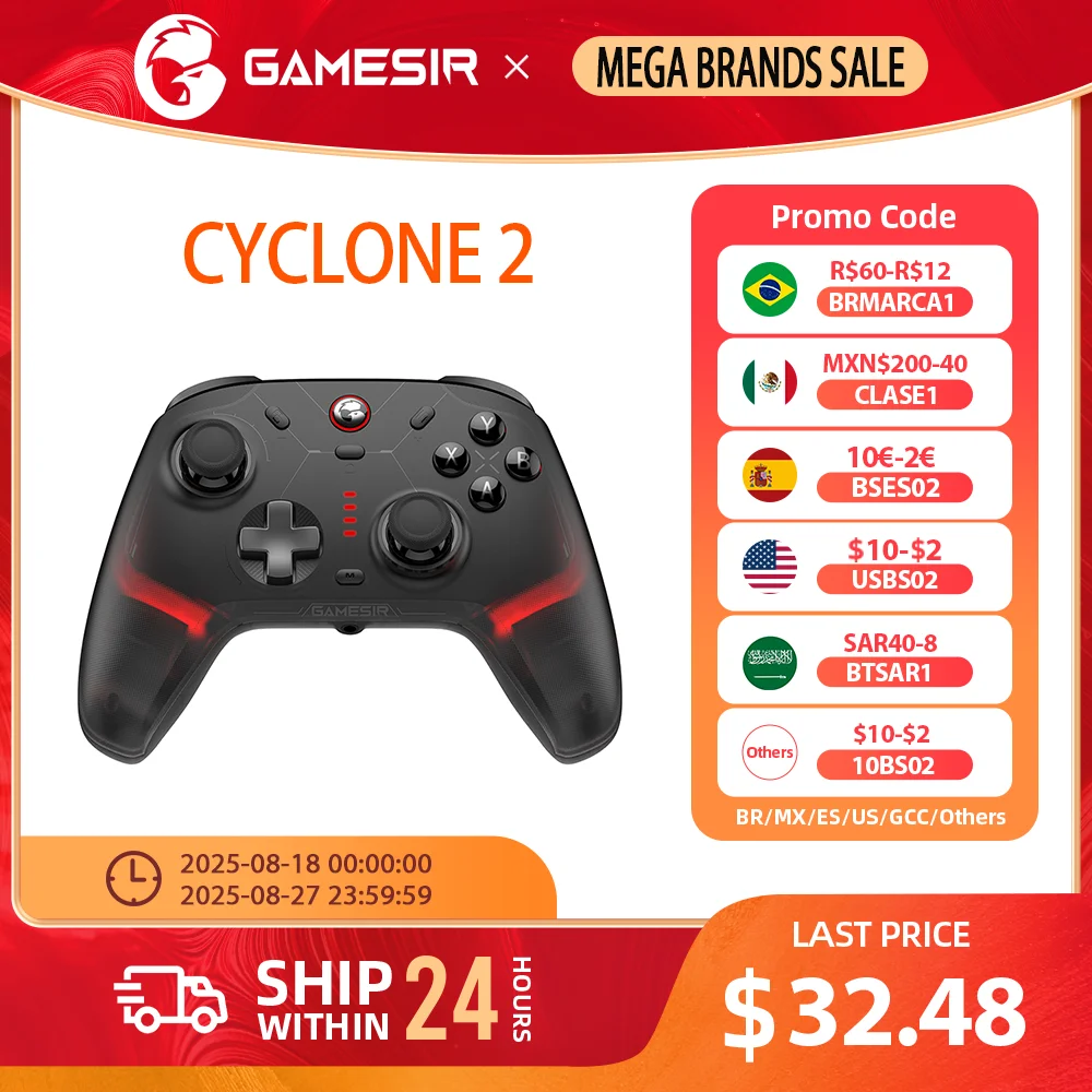 Gamesir Cyclone 2 Controller Nintendo Switch PC Joystick Wireless Gamepad Pro Controller for Nintendo Switch iPhone Android PC