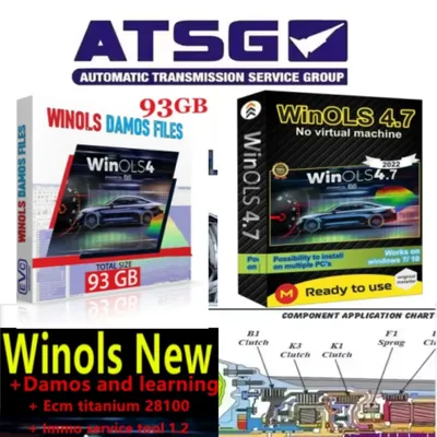 Hot sellingwinols 4.7+ 93GB winols damos BIG PACK 2020 2021 2022+ ECM TITANIUM 1.61 With 26000+ immo service tool v1.2 free help
