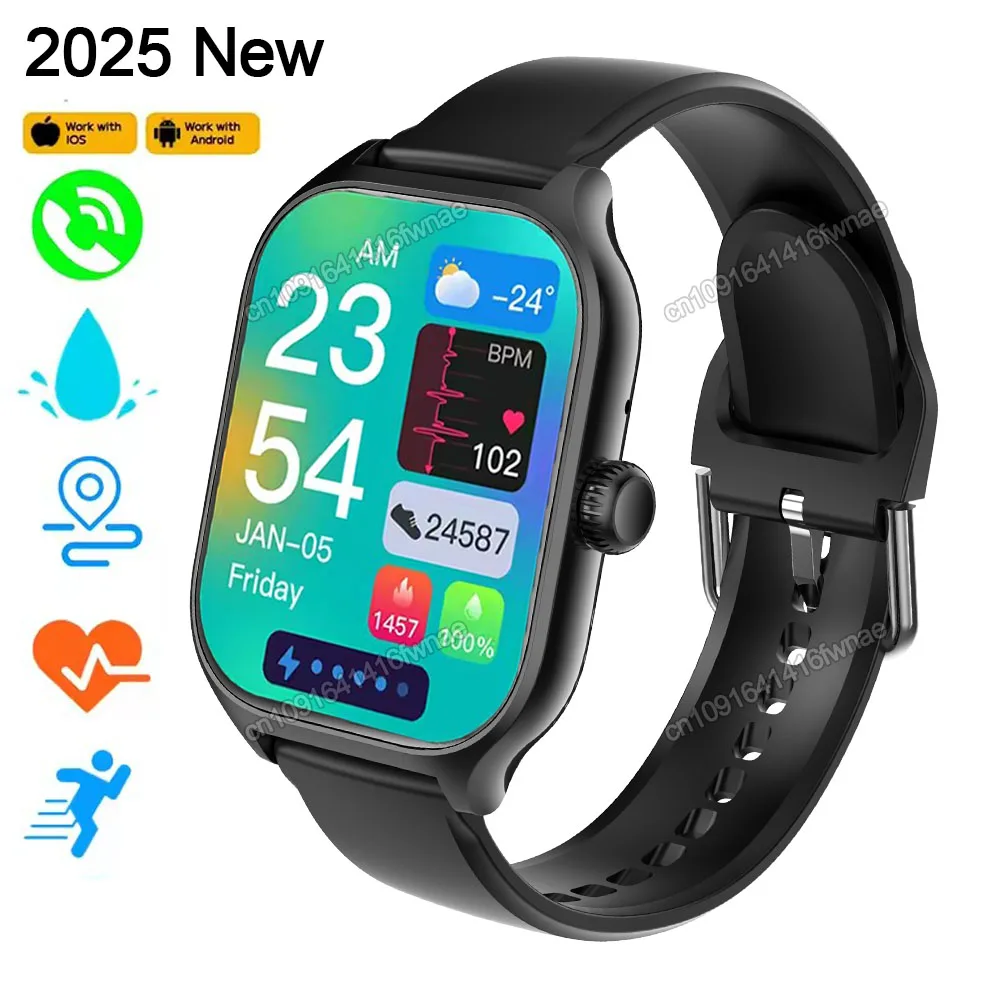 Neue Smartwatch Globale Version GPS Tracker Bluetooth Anruf Herzfrequenz Monitor IP68 Wasserdichte Sport Fitness Smart Uhr Männer Frauen