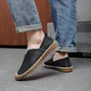 38-48 Herrenschuhe mit flachem Boden, minimalistisch, trendig, Schwarz-Weiß-Stil, Freizeit, Party, Mode, Übergröße, Schuhe für junge Leute