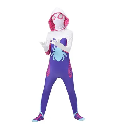 Gwen Kostüm Mädchen Gwen Stacy Cosplay Body Superheld Overalls Halloween Party Kleidung Image