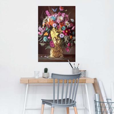 Poster REINDERS "Lion Vase", bunt (farbe bild(er): bunt), B:61cm H:91,5cm T:0,1cm, Holzwerkstoff, Bilder Image