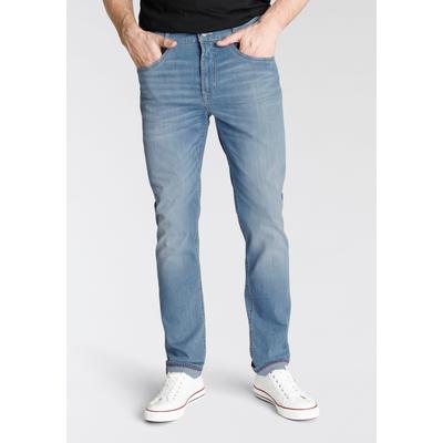 Slim-fit-Jeans MAC "Arne-Pipe light", Herren, Gr. 36 (37), Länge 32, blau (light blau authentic wash), Denim/Jeans, Obermaterial: 88% Baumwolle, 9% Elastomultiester, 3% Elasthan, Abriebeffekte, casual, figurbetont knöchellang, Jeans, schmaler... Image