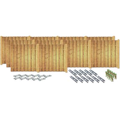 Sichtschutzelement KONIFERA "DAYTONA", grün, H:180cm, Holz, Stahl, Zaunelemente, Massiv und sehr stabil, verschiedene Längen