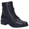 Schnürstiefelette JOSEF SEIBEL "Kate 17", Damen, Gr. 41, schwarz, Leder, casual, Schuhe, Stiefelette, Boots, Kurzstiefel mit modischem Blockabsatz