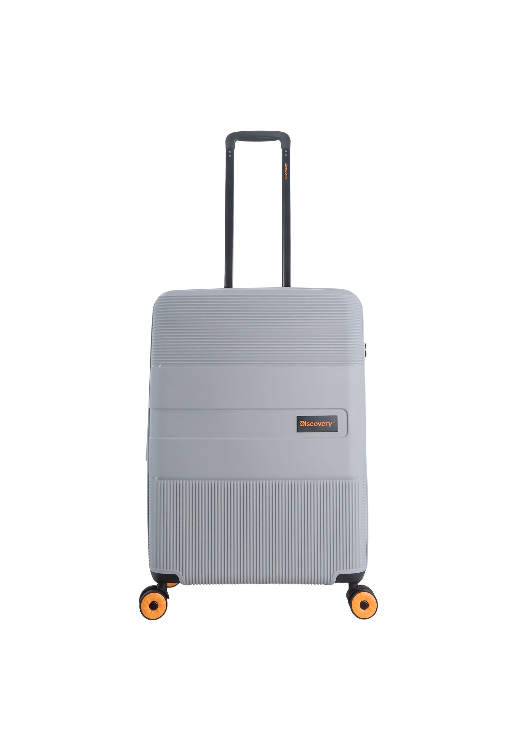 Koffer DISCOVERY "Trails", Gr. B/H/T: 45,5 x 67 x 26, silber (silberfarben), Polypropylen, casual, Koffer, aus Polypropylen Image