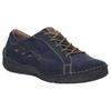 Schnürschuh JOSEF SEIBEL "Fergey 40", Damen, Gr. 42, blau, Leder, casual, Schuhe, Freizeitschuh, Komfortschuh mit Wechselfußbett