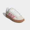 Sneaker ADIDAS SPORTSWEAR "GRAND COURT ALPHA", Gr. 38,5, sanftes weiß, bliss pink, gold metallic, Leder, Textil, sportlich, Schuhe, Design inspiriert vom adidas Campus 00