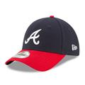 Men's New Era Navy/Red Atlanta Braves League 9FORTY Adjustable Hat