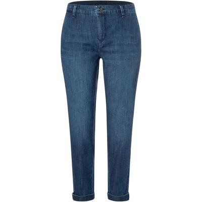 Slim-fit-Jeans MAC "CHINO turn up", Damen, Gr. 46, N-Gr, schwarz basic wash, Denim/Jeans, Obermaterial: 98% Baumwolle, 2% Elasthan, unifarben, casual, slim fit knöchelfrei, Jeans, im Five-Pocket Style Image