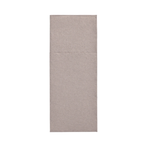 50 Servietten `ROYAL Collection` 40 cm x 30 cm grau mit Besteckfalz Image