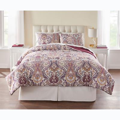 Men’s Big & Tall BH Studio 3-Pc. Microfiber Comforter Set by BH Studio in Lavender (Size QUEEN)