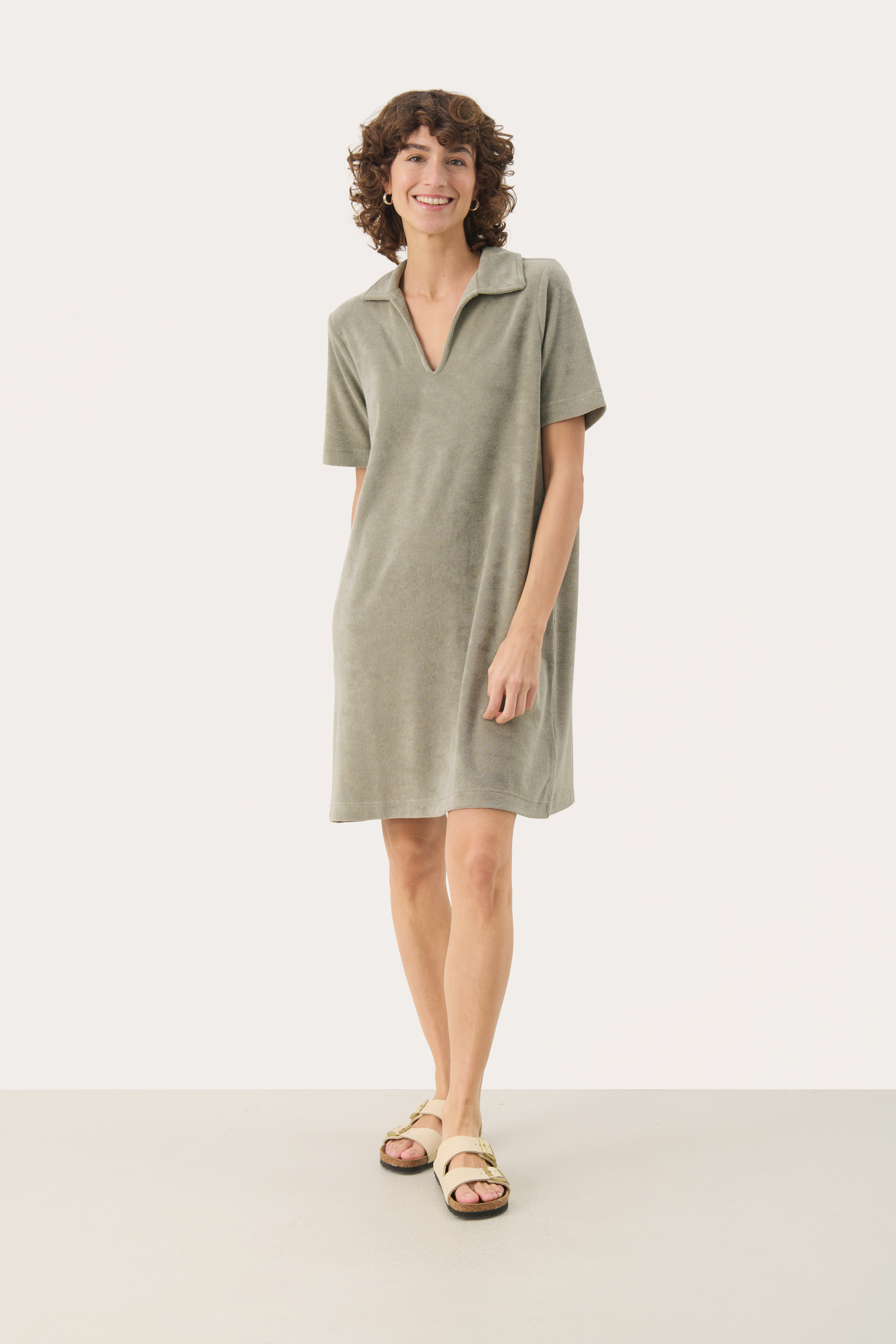 Jerseykleid A-shape olive Image