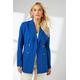 Principles Womens Double Breasted Linen Pinstripe Blazer - Blue Viscose - Size 12 UK | Principles Sale | Discount Designer Brands