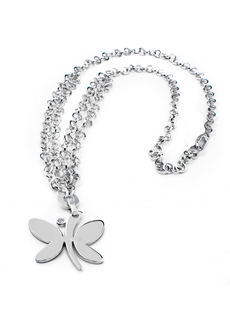 Folli Follie Womens 2N6F249C Ladies Necklace Silver Sterling - One Size | Folli Follie Sale | Discount Designer Brands