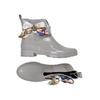 Tom Tailor Damen Stiefelette, Gr. 40, grau, kein Etikett