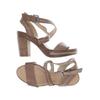 Marc O Polo Damen Sandale, Gr. 4.5, braun, kein Etikett