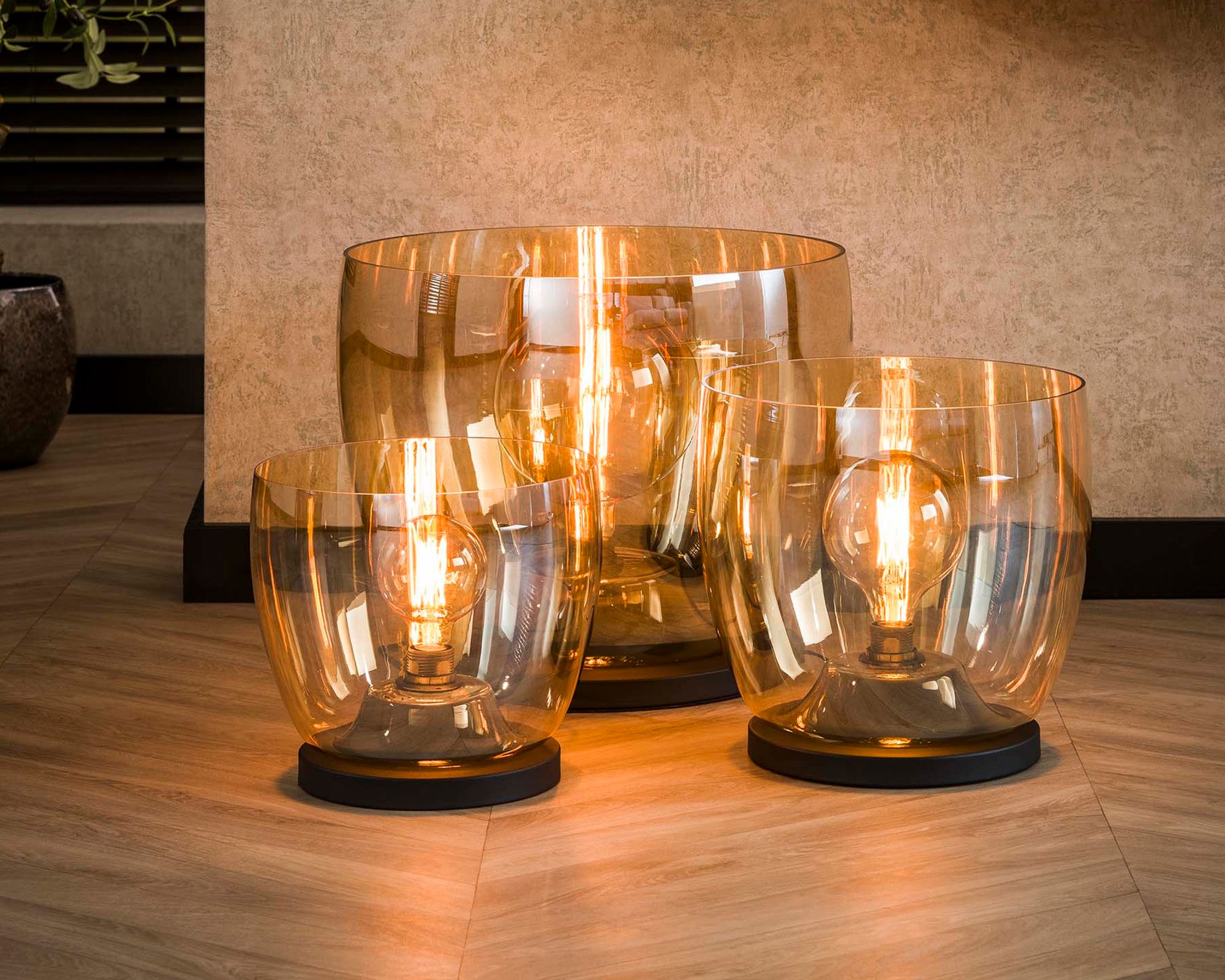 designline »UP« Stehlampe Bernstein Stehlampe XL / ohne Beleuchtung Image