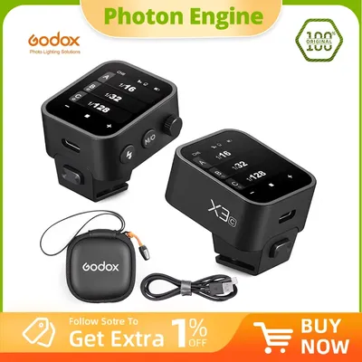 Presale Godox X3 TTL HSS 2.4G Wireless Flash Trigger OLED Touch Screen Transmitter Quick Charge for Canon Nikon Sony Fujifilm