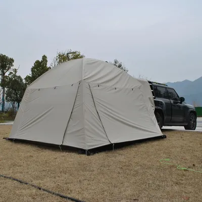 SUV Tent for Camping, 6-Person Car Tent With 3 Porch, SUV Tailgate Tent for Outdoor, Easy Set Up Tent with Rainfly,
