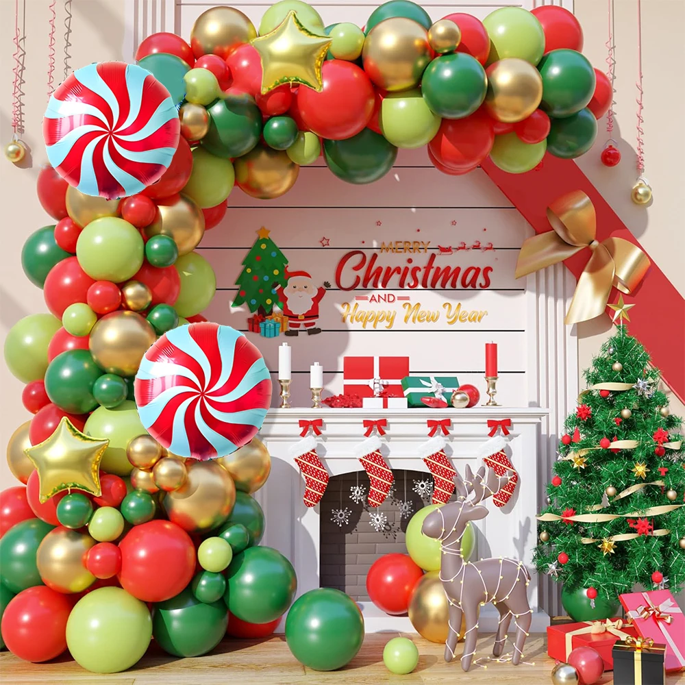 Weihnachts ballon Bogen Kit, Weihnachten Themen Party Dekoration, Geburtstags feier, Neujahr, Hochzeit, Einweihung sparty, Dekoration Image