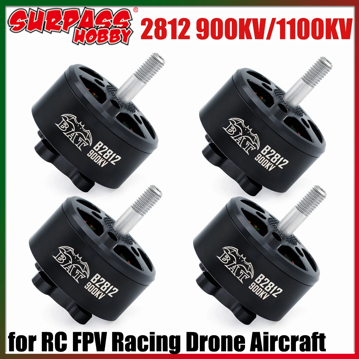 1/4PCS Surpass Hobby BAT 2812 900KV 1100KV Outrunner Bürstenlosen Motor für RC FPV Racing Drone Mark4 freestyle Rahmen Zubehör