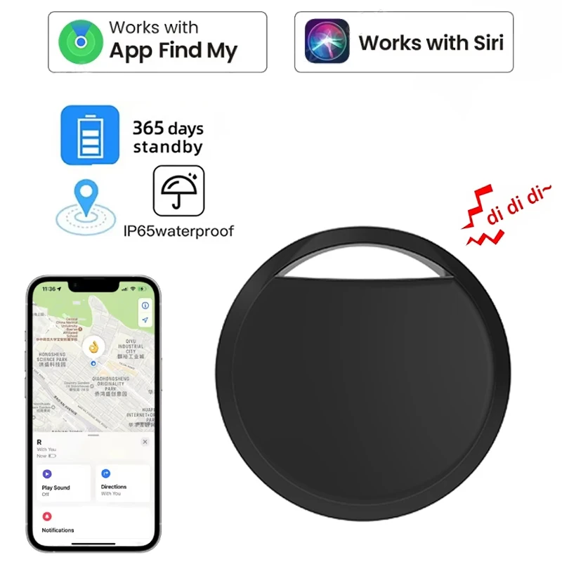 Mini-Smart-Tag, nur kompatibel mit iOS Find My APP, Bluetooth-GPS-Tracker, für Kinder, Haustiere, Auto, Geldbörse, Schlüsselfinder, Anti-Verlust-GPS-Locator Image