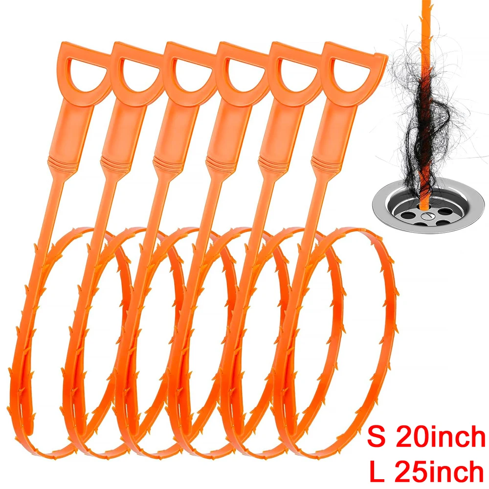 Abfluss-Verstopfungsentferner, Rohrreiniger, Abflussreiniger, Enthaarung, Haarabfluss-Entriegelung, Rohr-Reinigungswerkzeug für Badezimmer, Waschbecken, Dusche, Badewanne Image