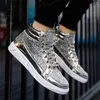 Mode Splitter High Top Schuhe Männer Skate Schuhe Große Größe 48, Plattform männer Pailletten Schuhe Straße Hip Hop turnschuhe Männer Original Schuhe