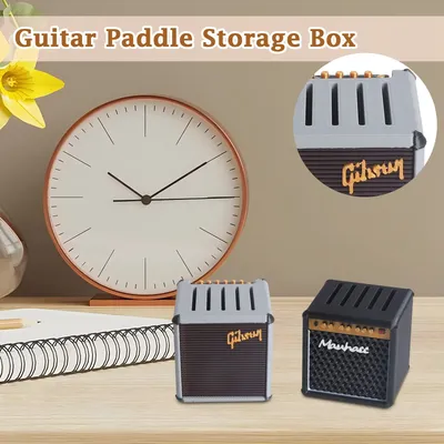 Large-Capacity Portable Guitar Pick Holder Waterproof 3d Printed Amp Speaker Guitar Picks Case Picks Storage And Display