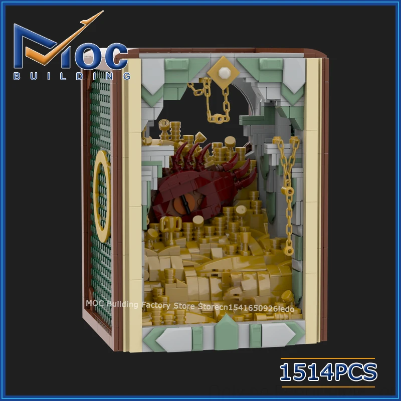 MOC Bausteine Klassische Film Serie Szene Buch Nook Modell DIY Montieren Ziegel Sammlung Display Spielzeug Kreative Weihnachten Geschenke Image