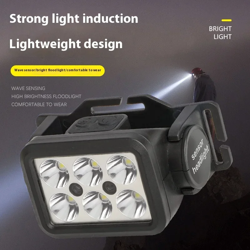 Tragbare leistungs starke LED-Scheinwerfer USB wiederauf ladbare Jagd scheinwerfer wasserdichte Stirn lampe Image