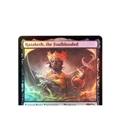 (Razaketh, the Foulblooded) Holo /Foil TCG Magical Proxy Cards Game Quality Proxy Gathering Board Playing Game Trading Cards Image
