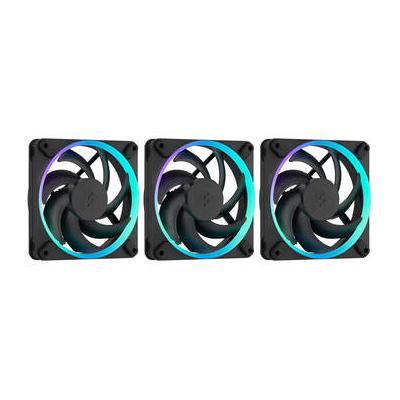 Fractal Design Momentum 12 RGB 120mm Fan (Black, 3-Pack) FD-F-MR1-1203