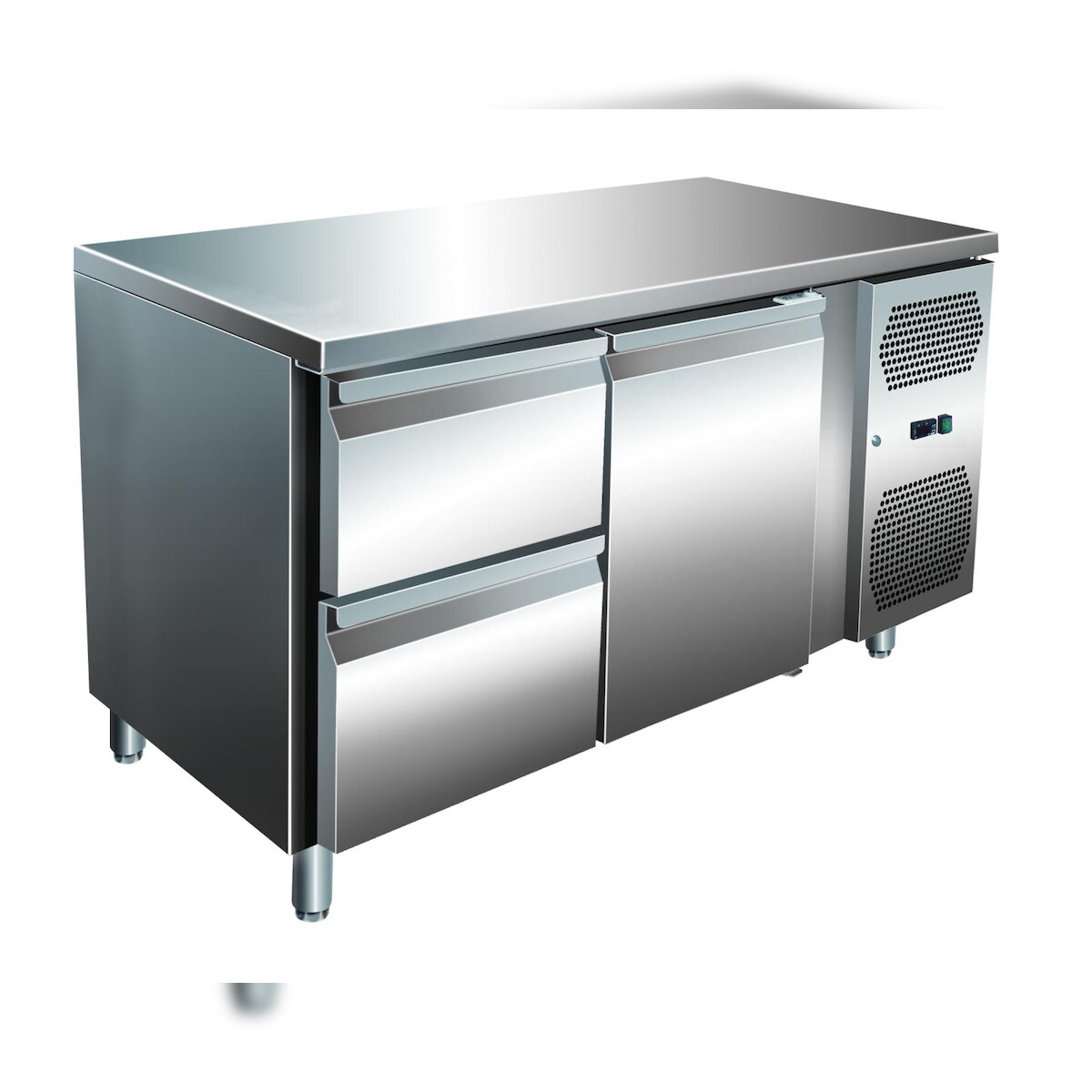 A&S polarny A&S VIP Kühltisch mit 1x 2 Schubladen und 1 Tür -2 bis +8°C 1.360x700x860 mm Image