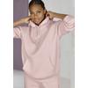 Kapuzenpullover FRENCH CONNECTION, Damen, Gr. 48/50, rosa, Sweatware, Obermaterial: 60% Baumwolle, 40% Polyester, unifarben, casual, bequem hüftlang, Langarm Rippbündchen, Pullover, mit Logodruck