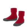 Hausschuh FALKE "Cosyshoe Teens", Kinder, Gr. 33-34, rot (rot pepper), Obermaterial: 90% Schurwolle, 10% Polyamid, casual, Schuhe, mit Noppendruck