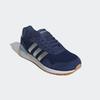 Sneaker ADIDAS SPORTSWEAR "RUN 60S 4.0", Gr. 43, dunkelblau, silber metallic, glow blau, Textil, Leder, sportlich, Schuhe