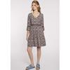 Tunikakleid HAILY’S "SH P DR Pi44a", Damen, Gr. M (38), N-Gr, 6794 navy div, Web, Obermaterial: 96% Polyester, 4% Elasthan, gemustert, feminin, kniefrei, V-Ausschnitt, 3/4-Ärmel, Kleider