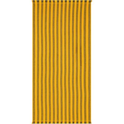 Strandtuch EGERIA "Pestemal", gelb (sunny gelb), B:80cm L:180cm, gewebte Ware, Obermaterial: 65% Baumwolle, 20% Polyester, 15% Viskose, Handtücher (Packung), 80x180 cm, mit Fransen Image