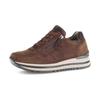 Keilsneaker GABOR "Turin", Damen, Gr. 37, braun (braun, bronzefarben), Ziegenveloursleder, Leder, sportlich, Schuhe, Freizeitschuh, Halbschuh, Schnürer, gepolsterter Schaftrand, H-Weite