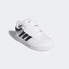 Klettschuh ADIDAS SPORTSWEAR "HOOPS 4.0 KIDS", Gr. 22, schwarz-weiß (cloud weiß, core schwarz, grau two), Synthetik, sportlich, Schuhe, für Kinder