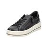Sneaker REMONTE "Remonte Sneaker Glattleder", Damen, Gr. 39, schwarz kombi, Glattleder, casual, Schuhe