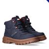 Schnürboots TOMMY HILFIGER, Kinder, Gr. 33, blau, Synthetik, Polyester, modisch, Schuhe, Chunky Boots, Winterboots mit Blockabsatz