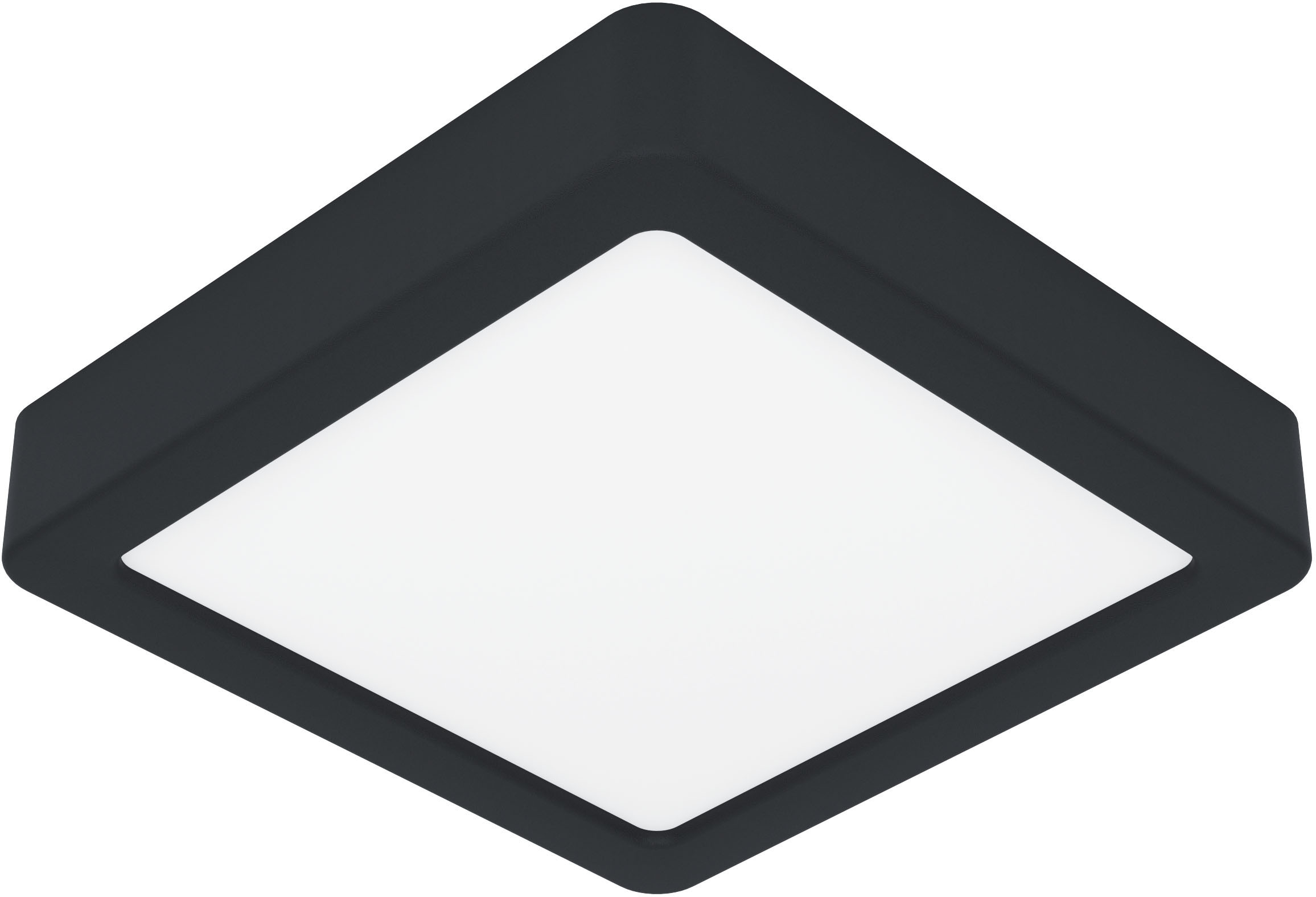 EGLO Deckenleuchte "FUEVA 5", schwarz, H: 2,9cm, 1 Stk., Leuchten, Deckenleuchte aus Stahl - 11W - Warmweiß Image