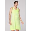 Trägerkleid SOCCX, Damen, Gr. M, US-Größen, grün (summer lime), Material: 50% Baumwolle, 50% Modal, casual, regular fit Midi, Rundhals, ohne Ärmel normaler Saum, Kleider, mit Glitzerstein-Wording