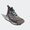 Wanderschuh ADIDAS TERREX "TERREX FREE HIKER 2.0 GORE-TEX", Gr. 39, trace braun, wonder aluminium, carbon, Textil, Synthetik, sportlich, Schuhe, wasserdicht