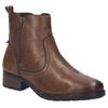 Stiefelette JOSEF SEIBEL "Kate 20", Damen, Gr. 39, braun (cognac), Leder, casual, Schuhe, Westernstiefelette, Boots mit modischem Blockabsatz